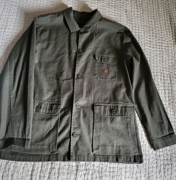 NWOT Roark Green Cotton Twill Lightweight Quality Field Jacket